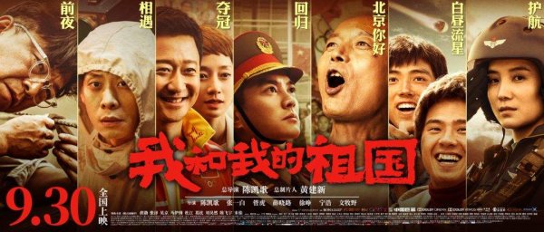 2019國慶票房排行榜，《祖國》票房超22億