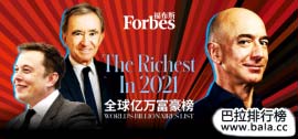 福布斯2021全球億萬富豪榜，埃隆馬斯克居第二