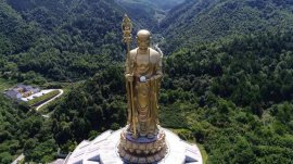 中國最高的地藏菩薩像：高達84米，造價15億